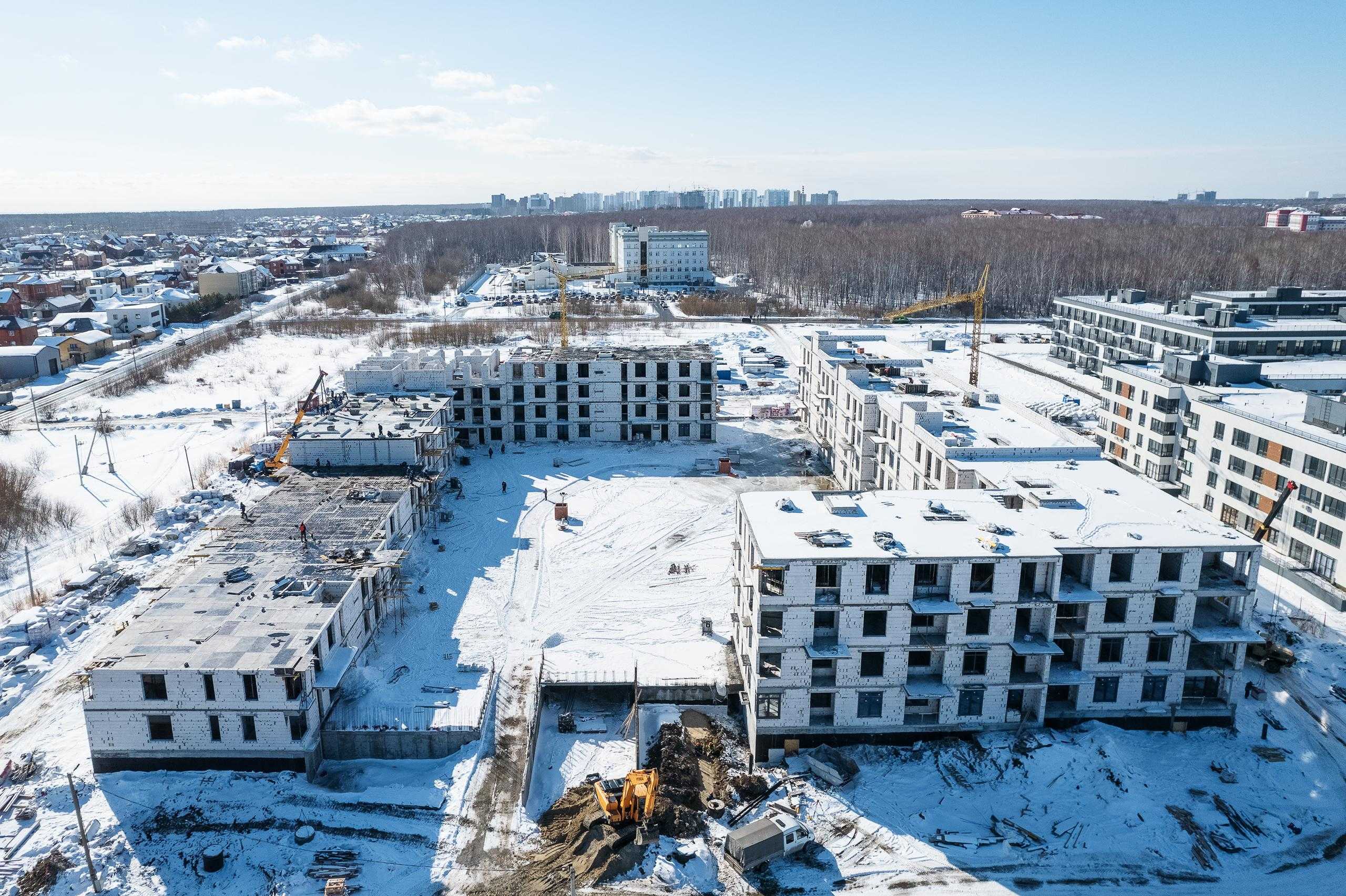 Ход строительства ЖК Ожогино в Тюмени | Дата сдачи квартир в новостройках  от Застройщика